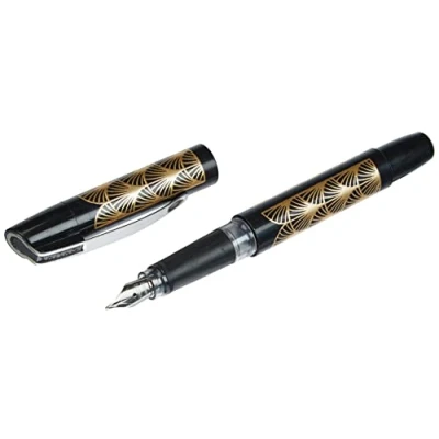 Afbeelding van Online Campus Spotlights, inktvulling, standaard inktpatronen, hoogwaardige Iridium veer M, ergonomische softtouch greep, geschikt voor mensen met een allergie Vulpen M Bohemian Art