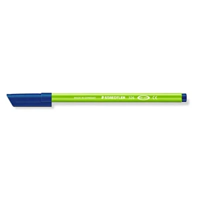 Afbeelding van Staedtler 326 51 viltstiften Noris Club, circa 1,0 mm, uitwasbaar, 10 stuks in kartonnen etui, geelgroen