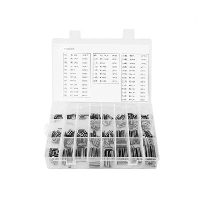 Afbeelding van Zunate 280 stuks spanstiften, veerspanstiften, set met veerstekker van roestvrij staal, doos, M1,5, M2, M2,5, M3, M4, M5, M6, M8