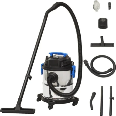 Afbeelding van TM 20 Liter RVS Nat en Droog Stofzuiger 1200 W