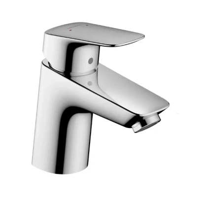 Afbeelding van Hansgrohe Logis wastafelkraan 70 met metalen pop up waste chroom