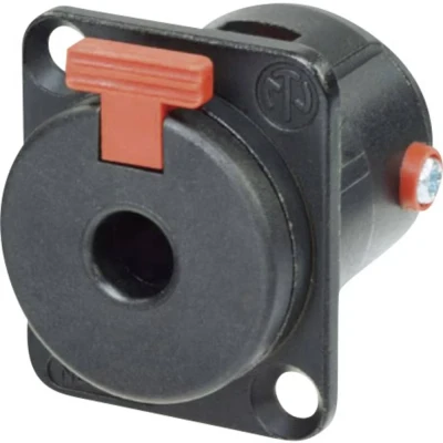 Afbeelding van Neutrik NJ3FP6CBAG Jackplug 6.35 mm Flensbus, contacten recht Aantal polen: 2 Mono Zwart 1 stuk(s)