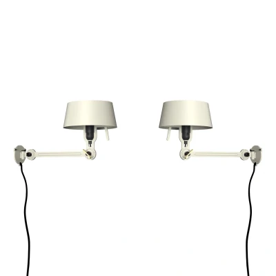 Afbeelding van Tonone Bolt Bed Underfit wandlamp met stekker set van 2 Ash Grey
