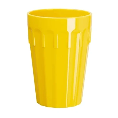 Afbeelding van Olympia Kristallon polycarbonaat bekers 26cl geel (12 stuks)