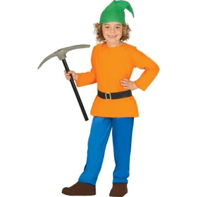 Afbeelding van Fiestas Guirca Kostuum Woodland Dwarf Jongens Polyester Oranje