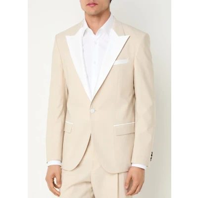 Afbeelding van HUGO Colbert, Heren, Maat: 48, Light beige nine