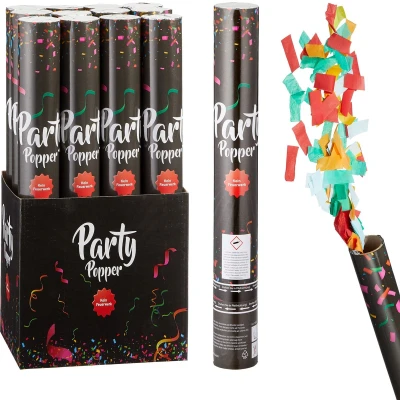 Afbeelding van XL Party Popper Pop Confetti Cannon Shooter 38 cm (12 stuks)