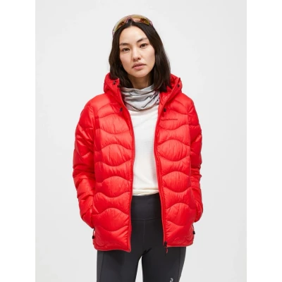 Afbeelding van Peak Performance W Helium Down Hood Jacket Dames Ski jas BRILLIANT RED