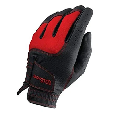 Afbeelding van Wilson Junior golfhandschoen, synthetisch leer, maat S, links, LH, zwart, Junior, WGJA00790S