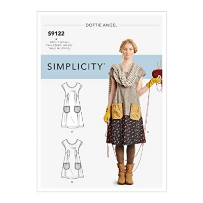 Afbeelding van SIMPLICITY Naaipatroon S9122 Misses&#039; Jurken, VERSCHILLEND, A (XS S M L XL)