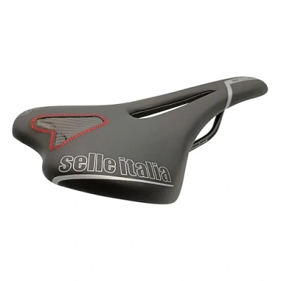 Afbeelding van Selle Italia SLR TM Flow Racefietsadels, Fietszadel, Iconisch Ontwerp met Gat, Mangaan Frame Maat L2, Zwart