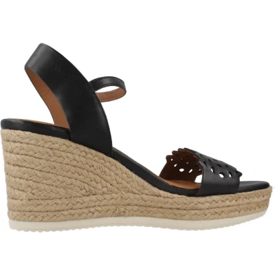 Afbeelding van Geox Dames D Ponza A Wedge Sandaal, zwart, 37 EU, EU