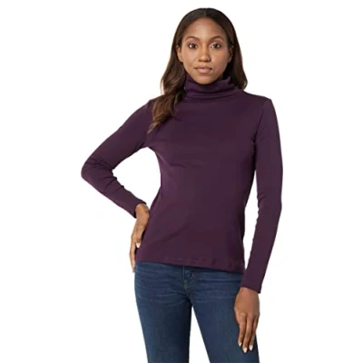 Afbeelding van Tommy Hilfiger Dames coltrui met lange mouwen, Aubergine, M
