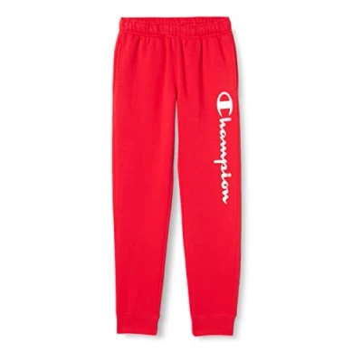 Afbeelding van Champion Legacy Authentic Powerblend fleece logo rib cuff trainingsbroek, intensief rood, XS voor heren