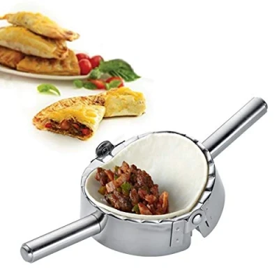 Afbeelding van Best Utensils bakvorm voor ravioli/pierogi en uitsteekvormpjes van roestvrij staal, zilverkleurig, groot