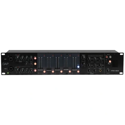 Afbeelding van DAP IMIX 6.2 7 kanaals 2U installatiemixer met BT 2 zones