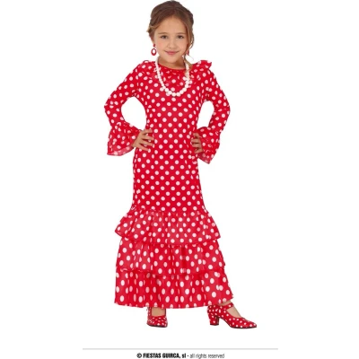 Afbeelding van Fiestas Guirca Kostuum Flamenca (5 6 jaar)