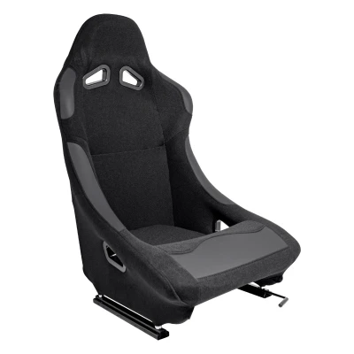Afbeelding van AutoStyle Sportstoel &#039;BW&#039; Zwart Vaste rugleuning incl. sledes