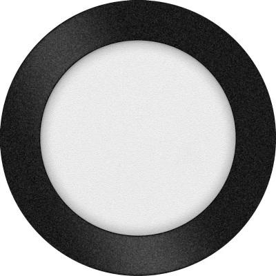 Afbeelding van ETH Anne LED plafonnière 3 settings zwart 17x2.7cm 10W IP44 Rond
