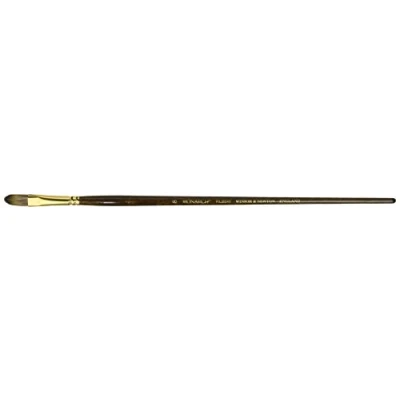 Afbeelding van Winsor &amp; Newton 5504008 Monarch professioneel synthetisch haar penseel voor olieverf of acrylverf Kattentong Nr. 8,