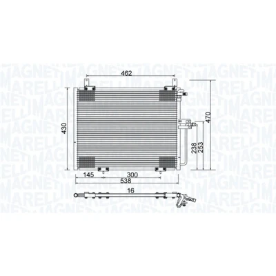 Afbeelding van Magneti Marelli Airco condensor 350203988000