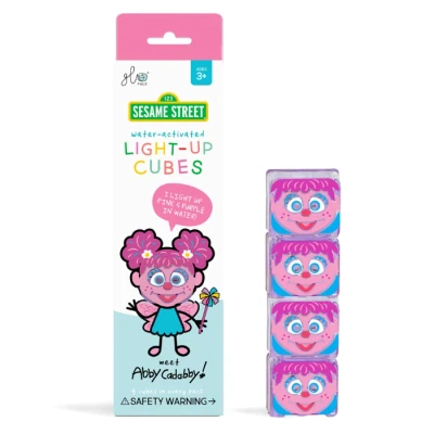 Afbeelding van Glo Pals Badspeelgoed Lichtblokjes Abby
