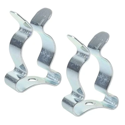 Afbeelding van Bulk Hardware BH04496 50 mm glanzend verzinkte gereedschapclip (verpakking à 2), wit, 2 stuks