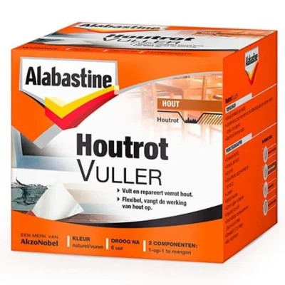 Afbeelding van Alabastine Houtrotvuller 500 gr blik Plamuur en vulmiddel