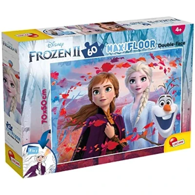 Afbeelding van Lisciani Puzzel Supermaxi 60 dubbelzijdig Frozen 2 (60 onderdelen)