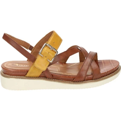 Afbeelding van Tamaris Eda Sandaal Dames Bruin/Cognac