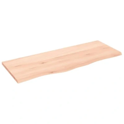 Afbeelding van Wandschap 100x40x2 cm onbehandeld massief eikenhout