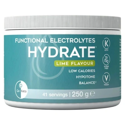 Afbeelding van Go Keto Functional Electrolytes Drink Powder Hydrate Lime 41 porties 250g