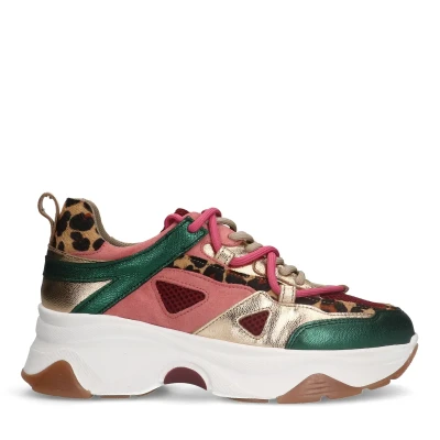 Afbeelding van Sacha Multicolor Dames Lage Sneakers (Maat 36, Leer)