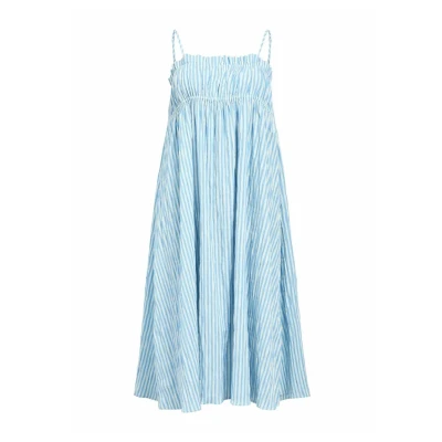 Afbeelding van Object Objfine MIDI Jurk, Dames, Maat: 36, Cornflower blue