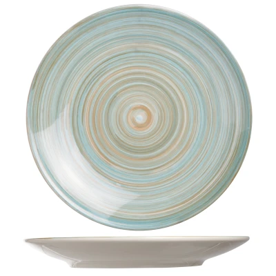 Afbeelding van Cosy &amp; Trendy Turbolino Plat Bord Ø 27 cm Blauw Set 6