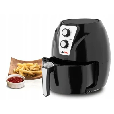 Afbeelding van LUND Professional airfryer vetvrije friteuse 2.4L 1300W 67570 zwart