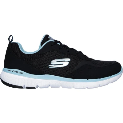Afbeelding van Skechers Sneakers Maat 37 Vrouwen zwart/lichtblauw/wit