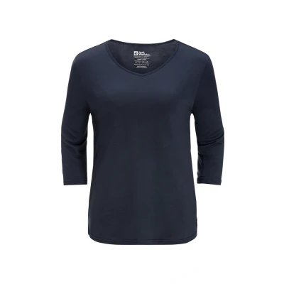 Afbeelding van Jack Wolfskin MOLA 3/4 Longsleeve, Dames, Maat: Large, Night blue
