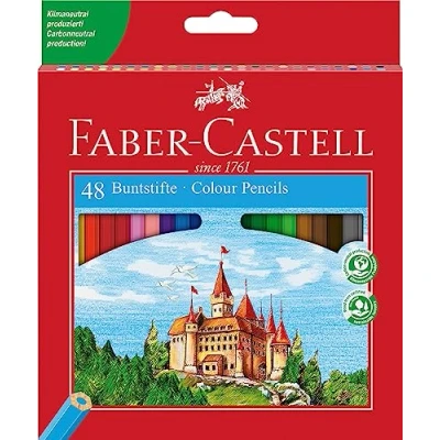 Afbeelding van Faber Castell 120148 Eco Kleurpotloden, Kartonnen Etui Met 48 Stuks