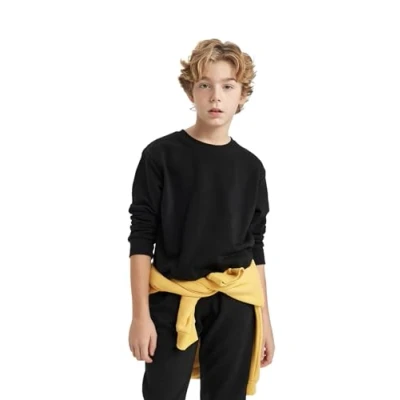 Afbeelding van DeFacto jongens sweatshirt, zwart, 7 8 Jaar