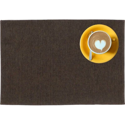 Afbeelding van Outdoor buiten placemat Kiko Bruin 30 x 45 cm 4 Stuks