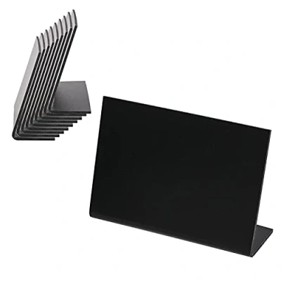 Afbeelding van HMF 46424 tafelstandaard, krijtbord, 10 stuks, L standaard, x 7 cm, zwart