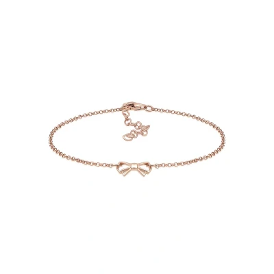 Afbeelding van Elli BOW Basic Armband, Dames, Maat: 20, Roségoldfarben