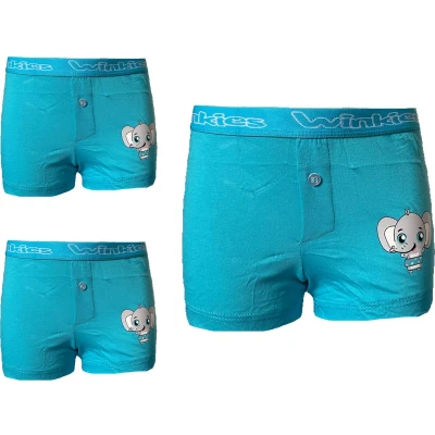 Afbeelding van Embrator jongens Boxershort Loose Fit 3 stuks turquoise 104/110