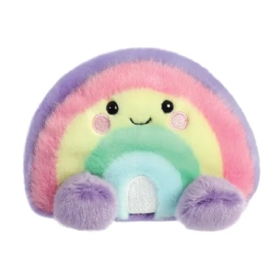 Afbeelding van Aurora Palm Pals: Vivi Regenboog / Rainbow knuffel 13 cm