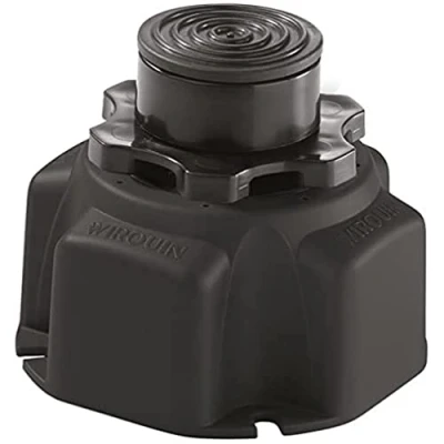 Afbeelding van Wirquin 30724316 set van 6 poten voor douchebak, zwart