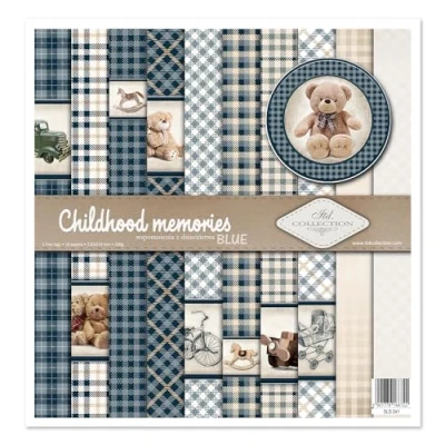 Afbeelding van ITD Collection scrapbooking pakket, papier, decoratief decoupage, kaarten maken, papierformaat 310 x 320 mm (SLS 041 HS code 48025890)