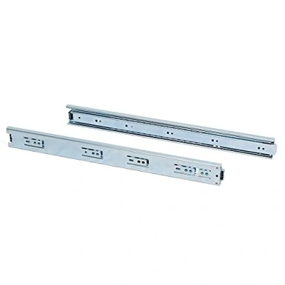 Afbeelding van Emuca Set ladegeleiders, met kogellager, 45 x 500 mm, voor volledige opening, Verzinkt