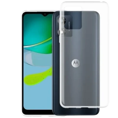 Afbeelding van Just in Case Soft Design Motorola Moto E13 Back Cover Transparant