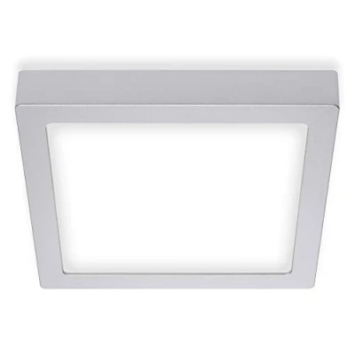 Afbeelding van Briloner LeucBriloner Leuchten LED opbouwlamp, plafondlamp, plafondlamp 16,5 watt, 1.600 lumen, 4.000 kelvin, vierkant, chroom mat